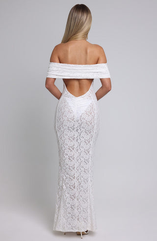 Stephanie Maxi Dress - Ivory - glavon