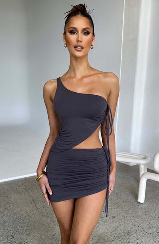 Stormi Mini Skirt - Charcoal - glavon
