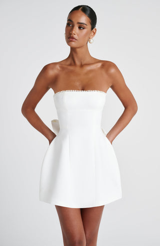 Suni Mini Dress - Ivory - glavon