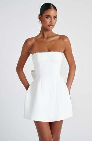 Suni Mini Dress - Ivory - glavon