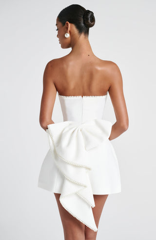 Suni Mini Dress - Ivory - glavon