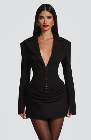 Susie Mini Dress - Black - glavon