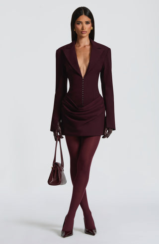 Susie Mini Dress - Plum - glavon