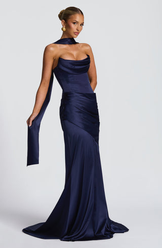 Sybil Scarf - Navy - glavon