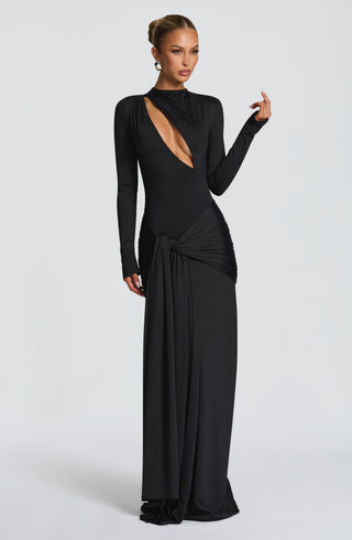 Tahnee Maxi Dress - Black - glavon