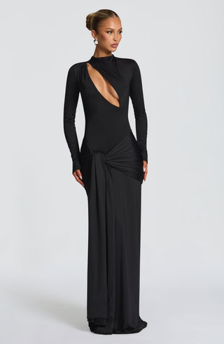 Tahnee Maxi Dress - Black - glavon