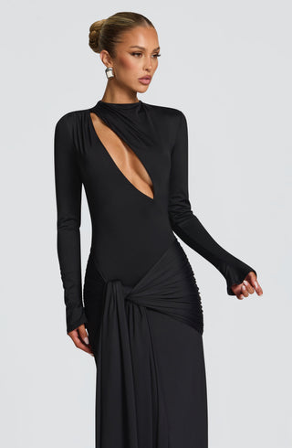 Tahnee Maxi Dress - Black - glavon