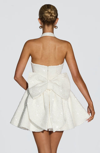 Talara Mini Dress - Ivory - glavon