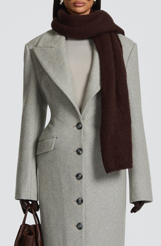 Talin Scarf - Plum Brown - glavon