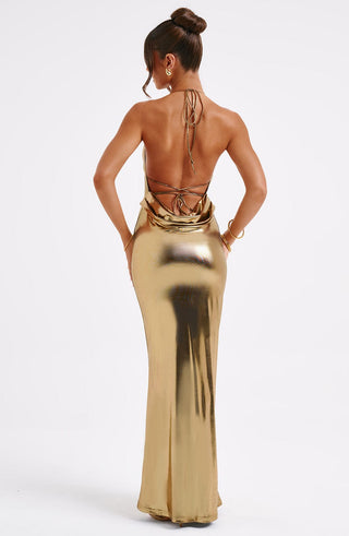 Talisa Maxi Dress - Gold - glavon