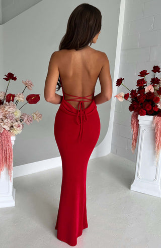 Talisa Maxi Dress - Red - glavon