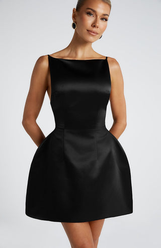Tate Mini Dress - Black - glavon
