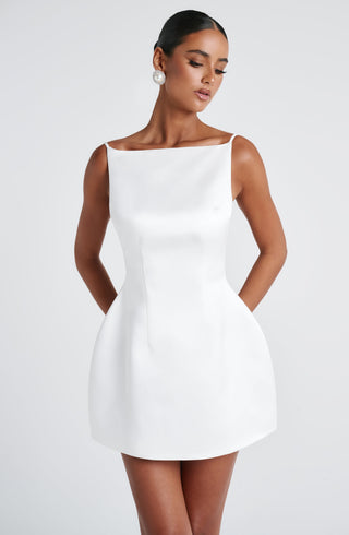 Tate Mini Dress - Ivory - glavon