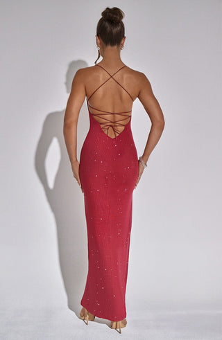 Tatum Maxi Dress - Red - glavon