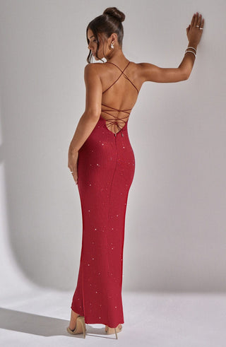 Tatum Maxi Dress - Red - glavon
