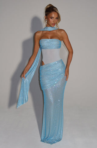 Tavia Scarf - Aqua - glavon