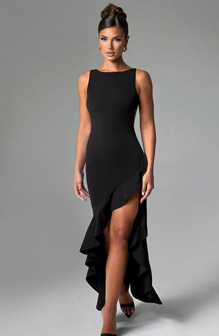 Theadora Maxi Dress - Black - glavon