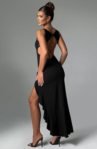 Theadora Maxi Dress - Black - glavon