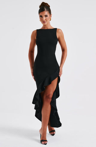 Theadora Maxi Dress - Black - glavon