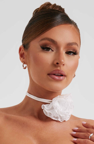 Tilli Floral Neck Tie - Ivory - glavon