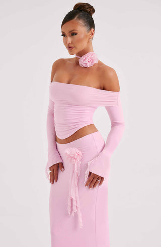 Tilli Floral Neck Tie - Pink - glavon