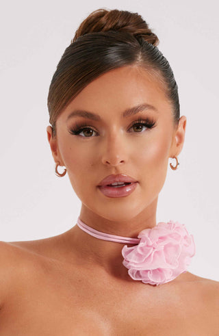 Tilli Floral Neck Tie - Pink - glavon