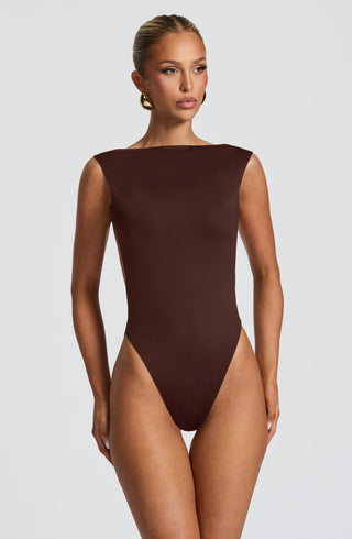 Tori Bodysuit - Plum Brown - glavon