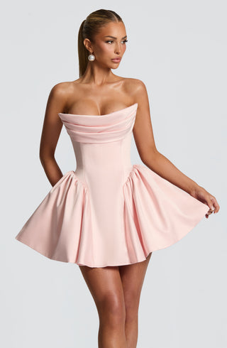 Trinity Mini Dress - Blush - glavon
