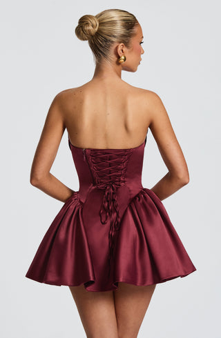 Trinity Mini Dress - Cherry Lacquer - glavon