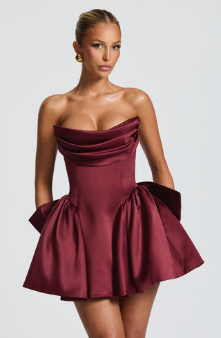 Trinity Mini Dress - Cherry Lacquer - glavon