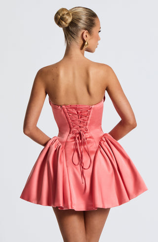 Trinity Mini Dress - Coral Pink - glavon