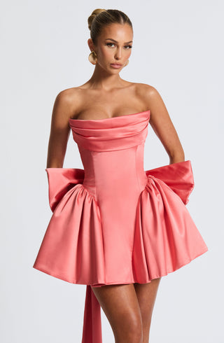 Trinity Mini Dress - Coral Pink - glavon