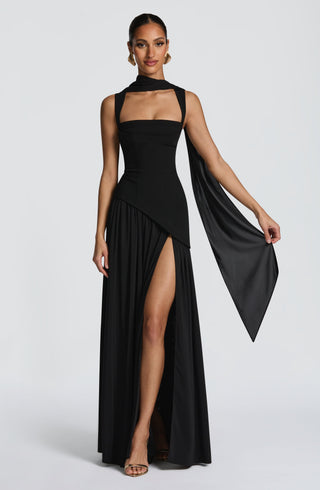 Tullulah Maxi Dress - Black - glavon