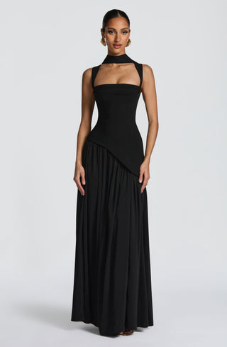 Tullulah Maxi Dress - Black - glavon