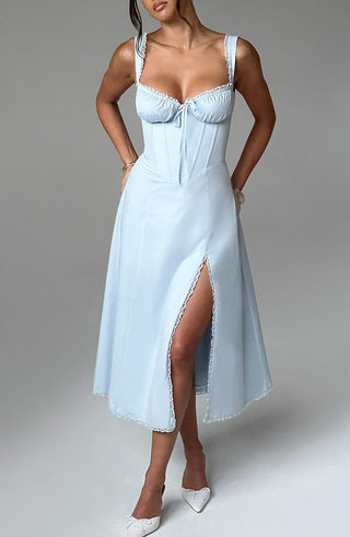 Ulrika Midi Dress - Blue - glavon