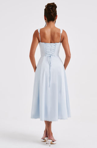 Ulrika Midi Dress - Blue - glavon