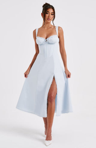 Ulrika Midi Dress - Blue - glavon
