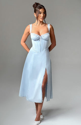 Ulrika Midi Dress - Blue - glavon