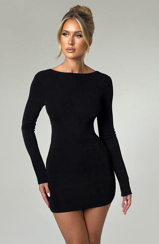 Una Mini Dress - Black - glavon