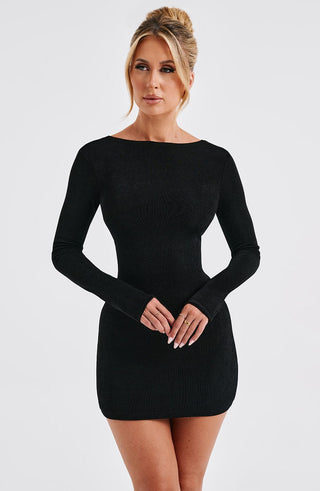Una Mini Dress - Black - glavon