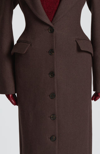 Ursula Coat - Plum Brown - glavon