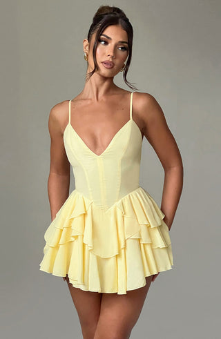 Veena Playsuit - Lemon - glavon