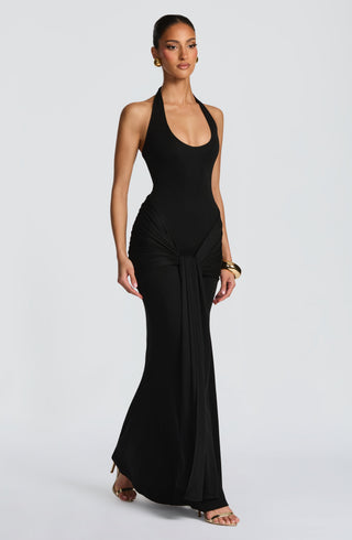 Veneda Maxi Dress - Black - glavon
