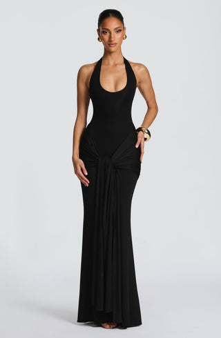 Veneda Maxi Dress - Black - glavon