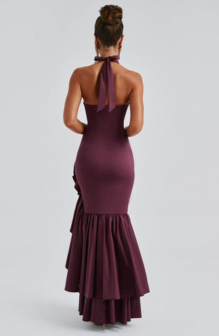 Veronique Maxi Dress - Cherry Lacquer - glavon