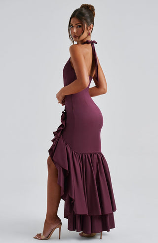 Veronique Maxi Dress - Cherry Lacquer - glavon