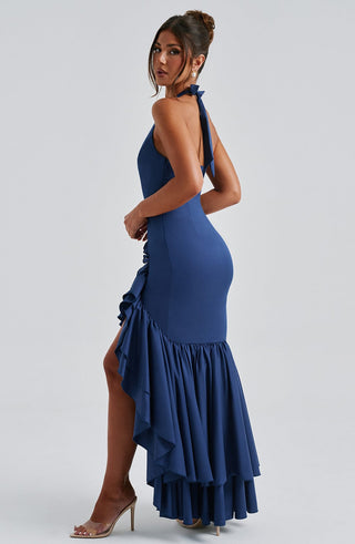 Veronique Maxi Dress - Navy - glavon