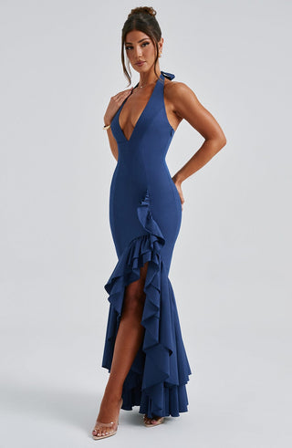 Veronique Maxi Dress - Navy - glavon