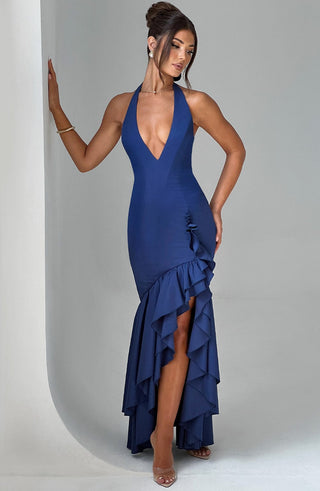 Veronique Maxi Dress - Navy - glavon