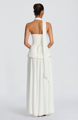 Vietta Maxi Dress - Ivory - glavon